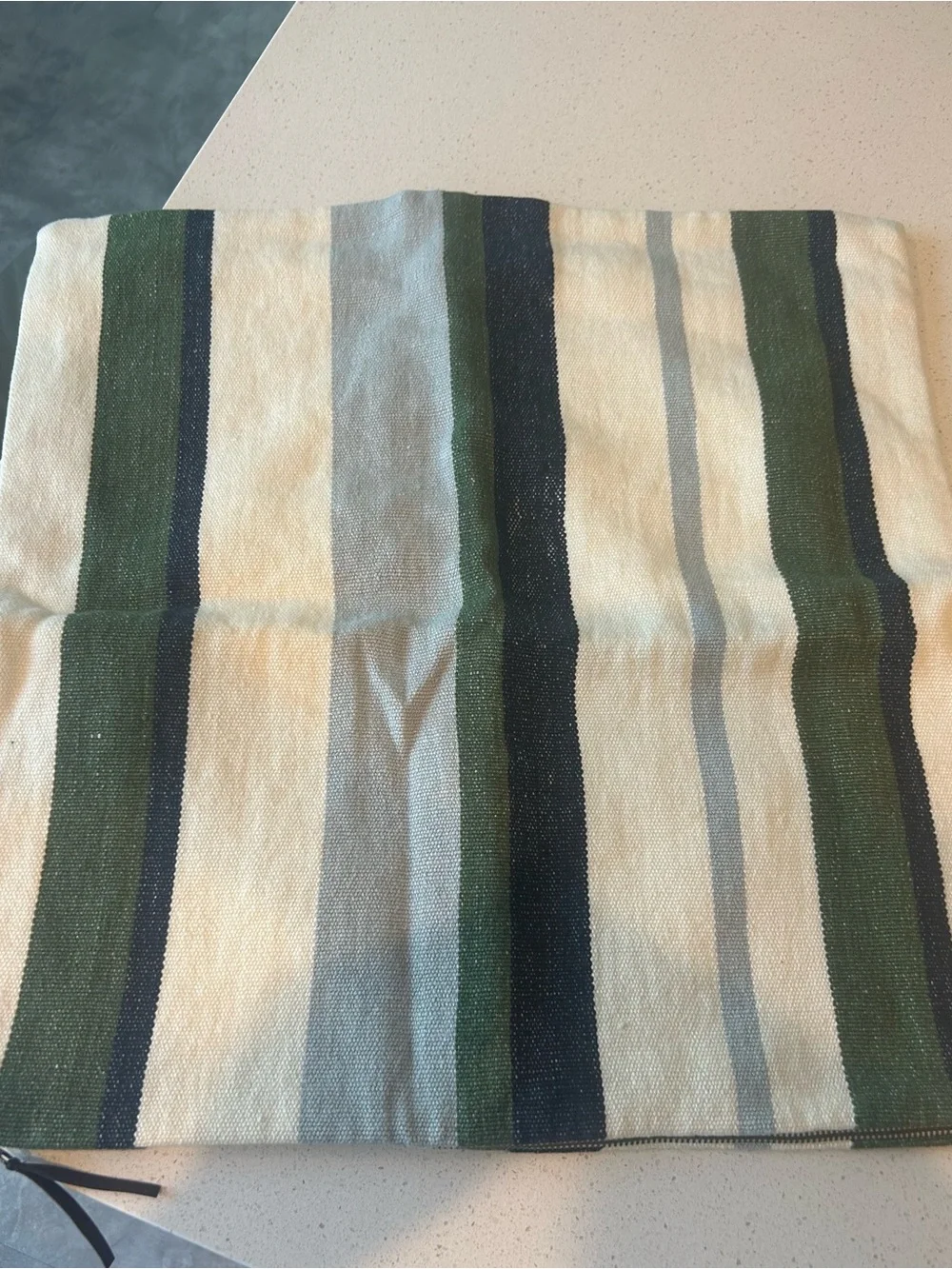 Pottery Barn Everyday Linen Striped Pillow Cover 1 20” x 20”